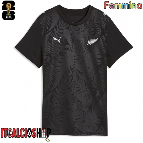 Nuova Zelanda Prima Maglia Femmina Mondiali 2026 Manica Corta